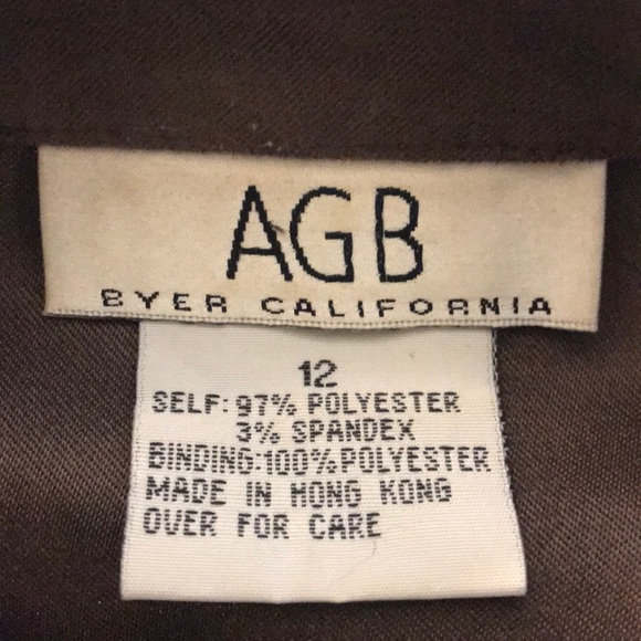 AGB Byer California Brown Jacket Size 13 - Picture 7 of 8